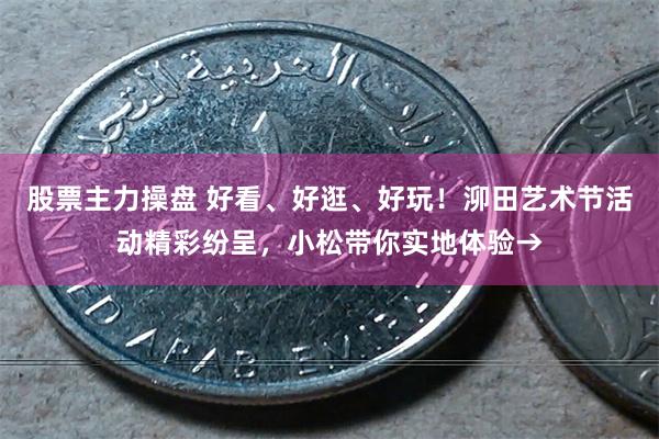 股票主力操盘 好看、好逛、好玩！泖田艺术节活动精彩纷呈，小松带你实地体验→